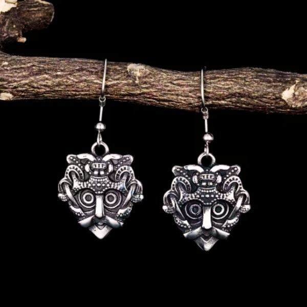 Boucles d’Oreilles Masque Hawaïen