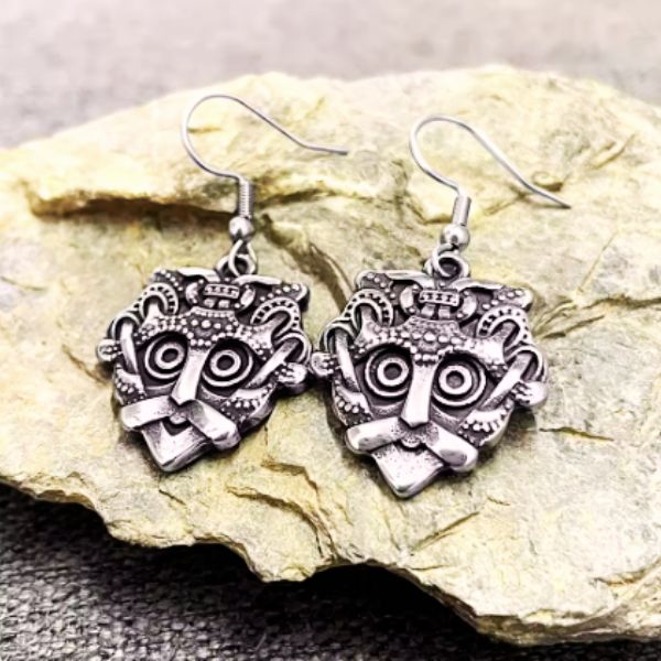 Boucles d’Oreilles Masque Hawaïen