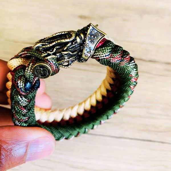 Bracelet Vintage Tressé – Esprit Pirate & Artisanat