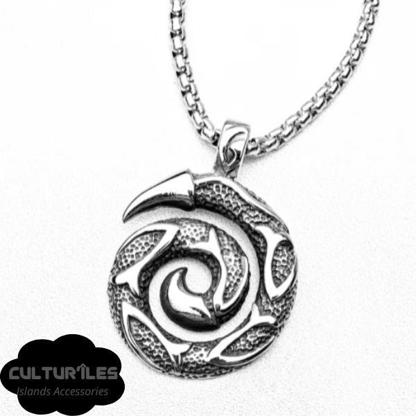 Collier Pendentif Hommes KORU Maori - Collier de protection - Polynésie / Nouvelle Zélande
