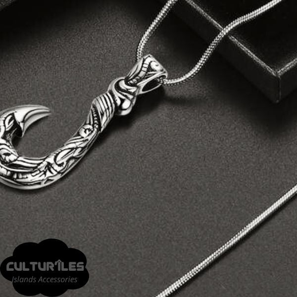 Collier Pendentif Maori Mixte , Maori OTEAROA Hei Matau Makau - Nouvelle Zélande / Polynésie
