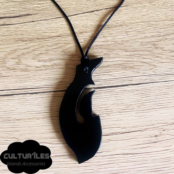 Collier Pendentif Hei Matau Maori - Collier de protection - Polynésie / Nouvelle Zélande