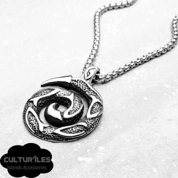 Collier Pendentif Hommes KORU Maori - Collier de protection - Polynésie / Nouvelle Zélande