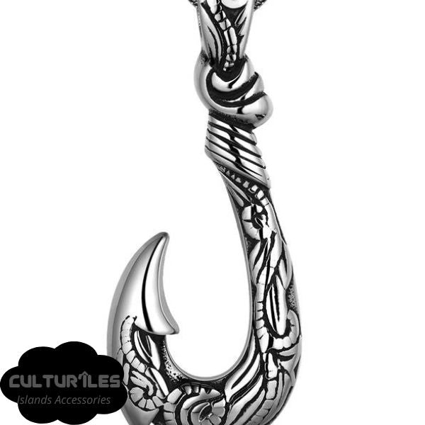 Collier Pendentif Maori Mixte , Maori OTEAROA Hei Matau Makau - Nouvelle Zélande / Polynésie