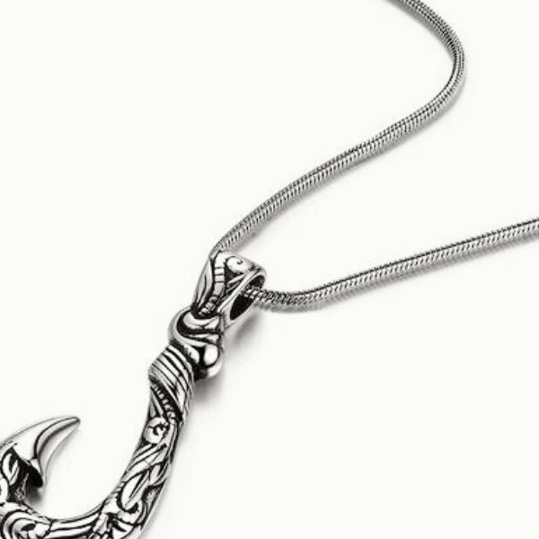 Collier Pendentif Maori Mixte , Maori OTEAROA Hei Matau Makau - Nouvelle Zélande / Polynésie