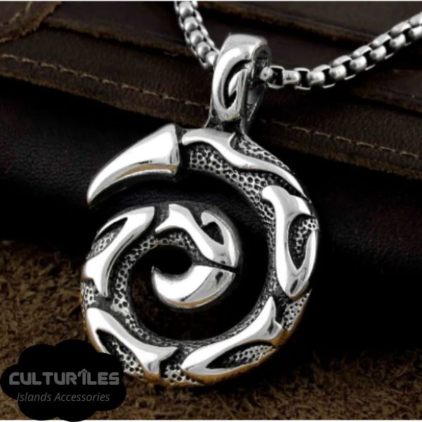 Collier Pendentif Hommes KORU Maori - Collier de protection - Polynésie / Nouvelle Zélande