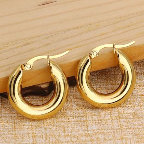 Éclat et Élégance : Boucles d'Oreilles Créoles en Acier Inoxydable pour Femmes