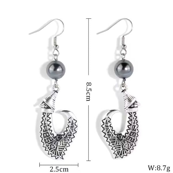 Boucles d’Oreilles "Ataroa" inspirées des traditions polynesiennes
