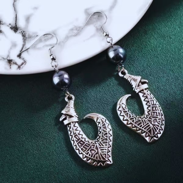 Boucles d’Oreilles "Ataroa" inspirées des traditions polynesiennes