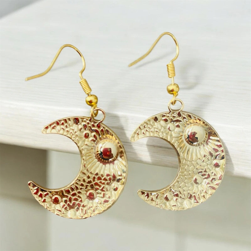 Boucles d'oreilles Polynésiennes - Hina - Croissant de lune