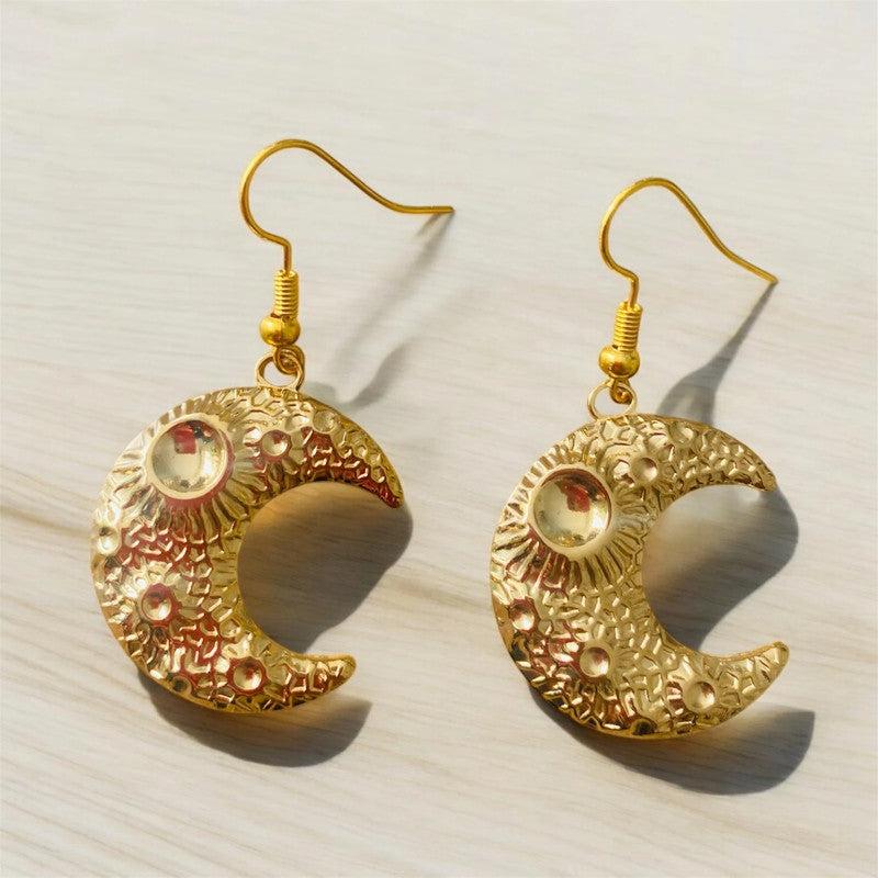 Boucles d'oreilles Polynésiennes - Hina - Croissant de lune