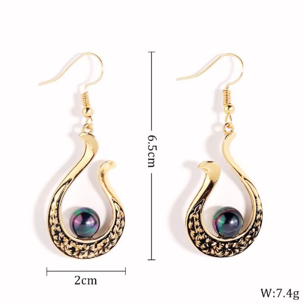 Boucles d’oreilles Hei Matau – Force et Protection des Océans