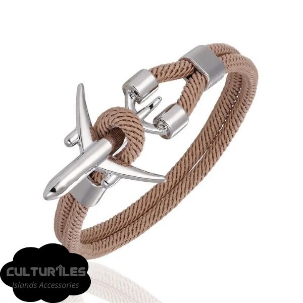 Bracelet voyage - Bracelet Avion - Bracelet de Corde Nylon - Bracelet hommes - Bracelet femmes
