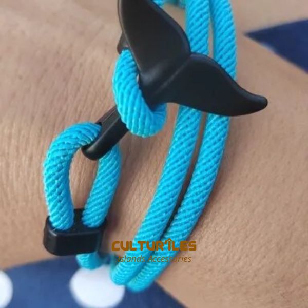 Bracelet Queue de baleine- Bracelet de corde nautique- Bracelet hommes - Bracelet femmes