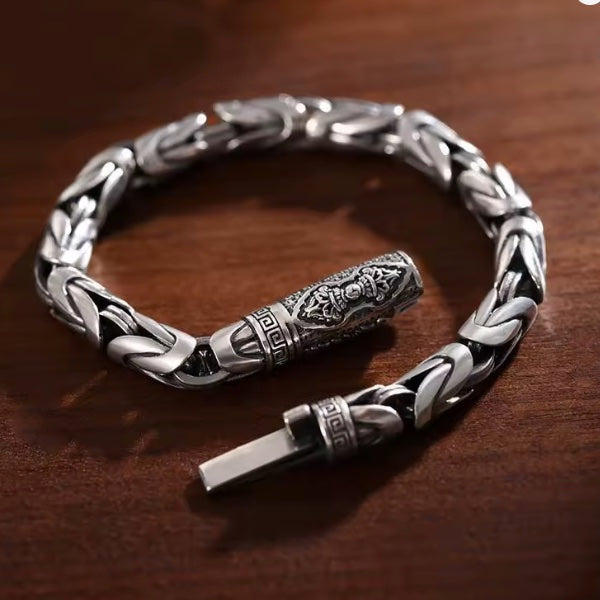 Bracelet Mixte – Moana - Fermoir Gravé Motifs Tribaux