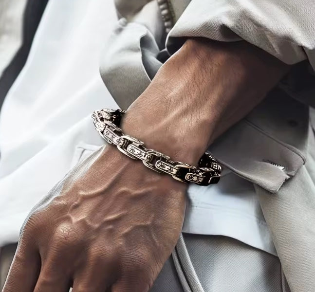 Bracelet Maori en Titane pour Hommes – Kaha - force