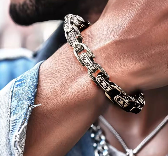 Bracelet Maori en Titane pour Hommes – Kaha - force