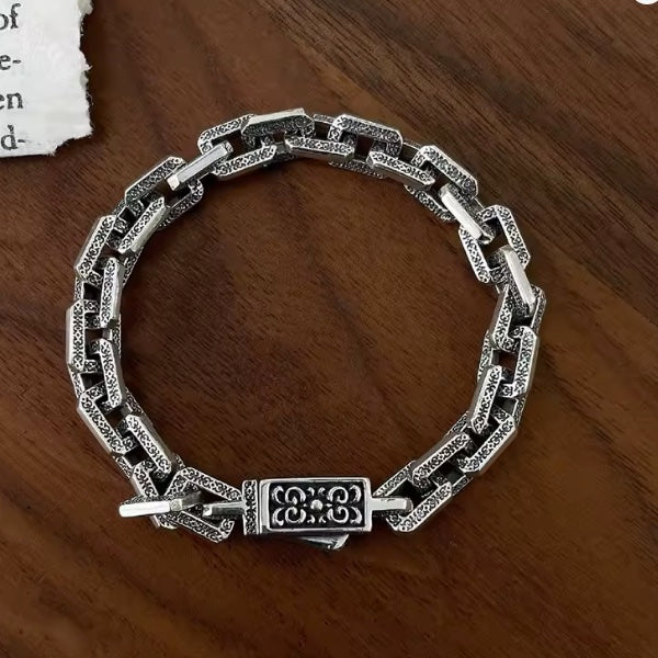 Bracelet Homme & Femme – Manaia - Fermoir Gravé Tribal