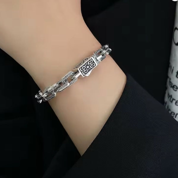Bracelet Homme & Femme – Manaia - Fermoir Gravé Tribal