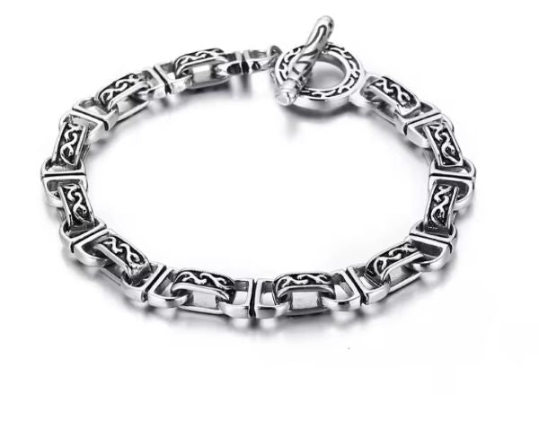 Bracelet en Acier Inoxydable pour Homme – Fermoir Simple