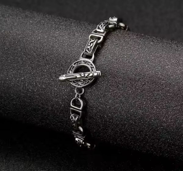 Bracelet en Acier Inoxydable pour Homme – Fermoir Simple