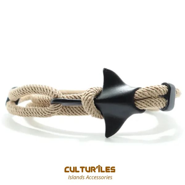 Bracelet Raie Manta - Bracelet de corde nautique- Bracelet hommes - Bracelet femmes