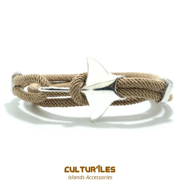 Bracelet Raie Manta - Bracelet de corde nautique- Bracelet hommes - Bracelet femmes