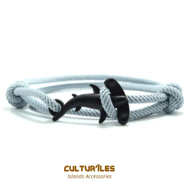 Bracelet Requin - Bracelet de corde nautique- Bracelet hommes - Bracelet femmes