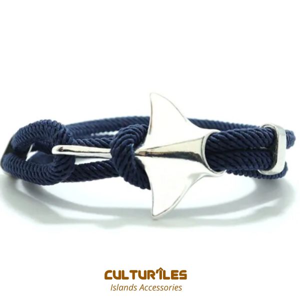 Bracelet Raie Manta - Bracelet de corde nautique- Bracelet hommes - Bracelet femmes