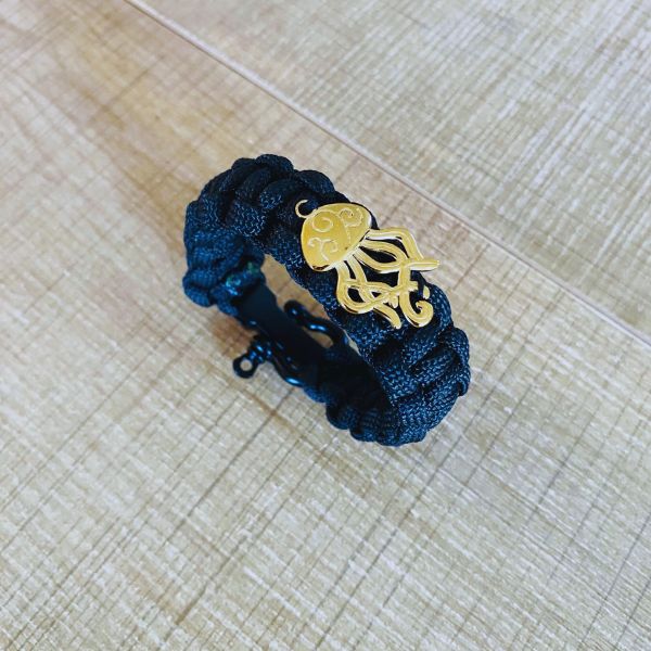 Bracelet Maori Pieuvre Nouvelle-Zélande/Polynésie , Bijou de Protection Traditionnel, Cadeau pour homme et femme, Bijoux Polynésien