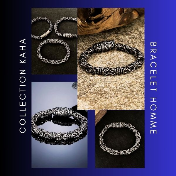 Bracelet Maori Homme en Acier Inoxydable – Élégance et Symbole Tribal