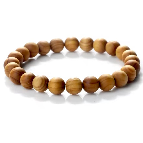 Bracelets en perles en bois de santal de Madagascar