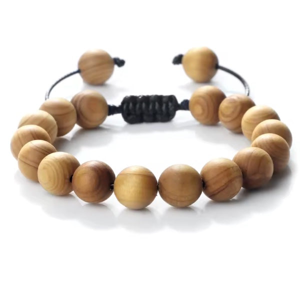 Bracelets en perles en bois de santal de Madagascar