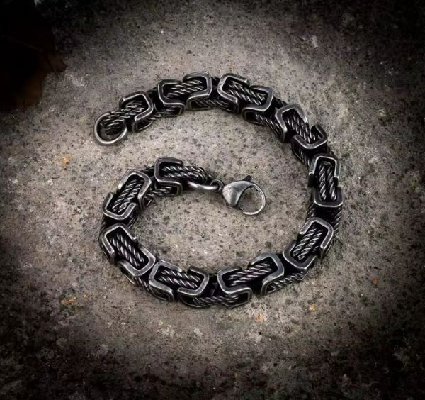 Bracelet Homme Vintage – Force & Caractère en Acier Inoxydable