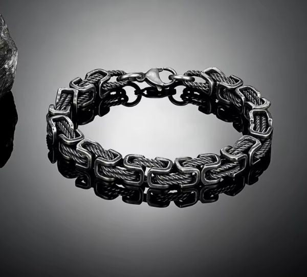 Bracelet Homme Vintage – Force & Caractère en Acier Inoxydable
