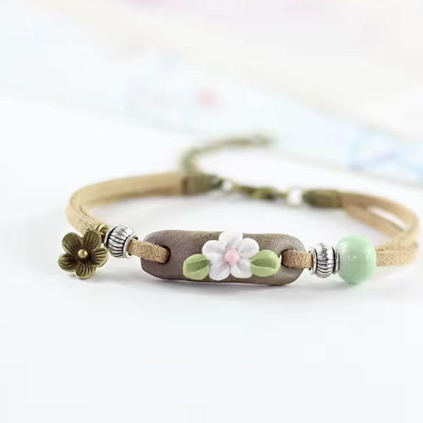 Bracelet en Céramique Tissé à la Main – Équilibre entre Tradition et Modernité