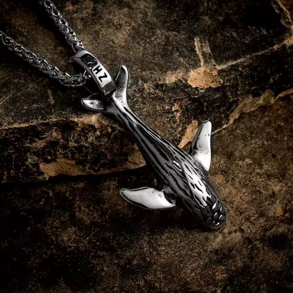 Collier Pendentif Baleine Tohorā - Polynésie / Nouvelle Zélande