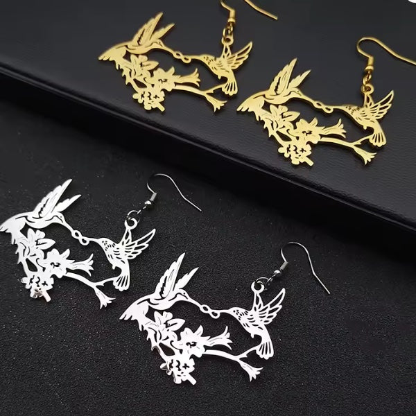 Boucles d’Oreilles Colibris pour Femmes – Élégance et Symbole des Caraïbes