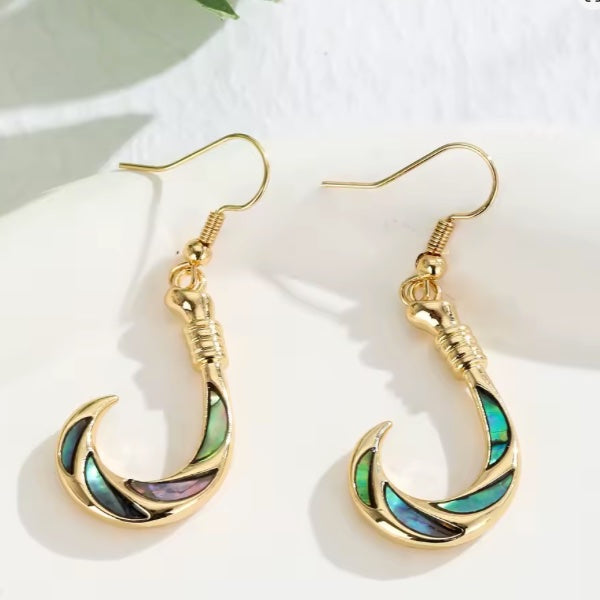 Ensemble de bijoux maoris en acier inoxydable doré