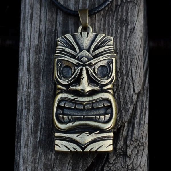 Collier Pendentif TIKI Polynésien - Style Traditionnel