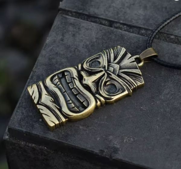 Collier Pendentif TIKI Polynésien - Style Traditionnel