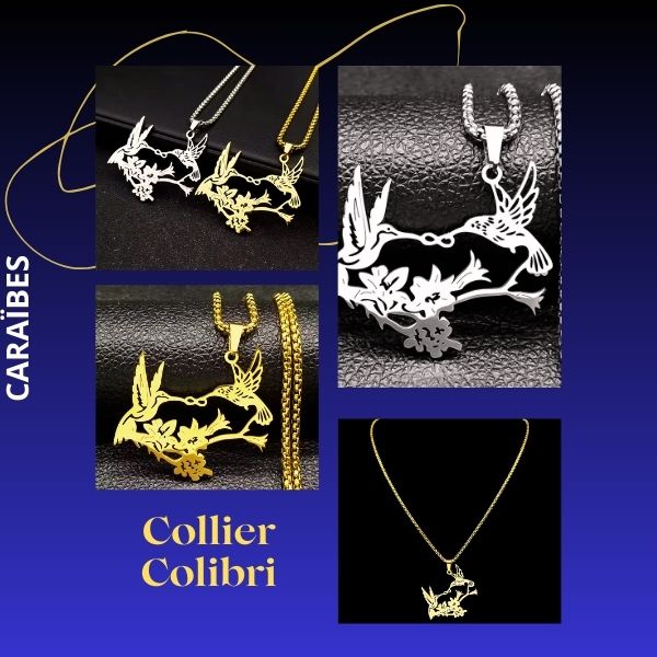 Collier Colibri – Symbole d’Amour et de Liberté - Caraïbes