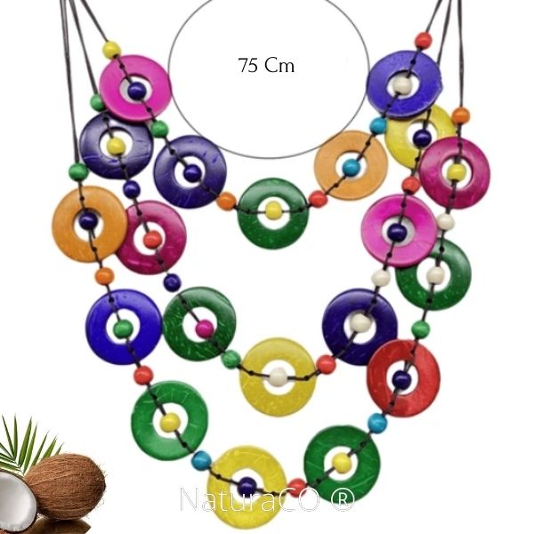 Collier original en Noix de Coco - Naturel et Ecologique - NaturaCO ®