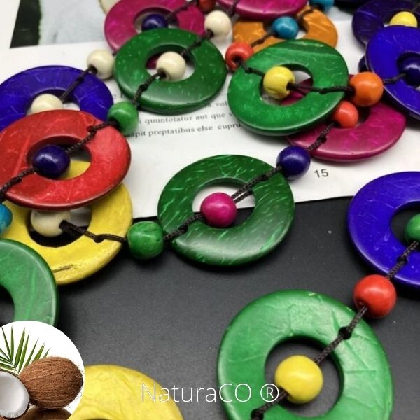 Collier original en Noix de Coco - Naturel et Ecologique - NaturaCO ®