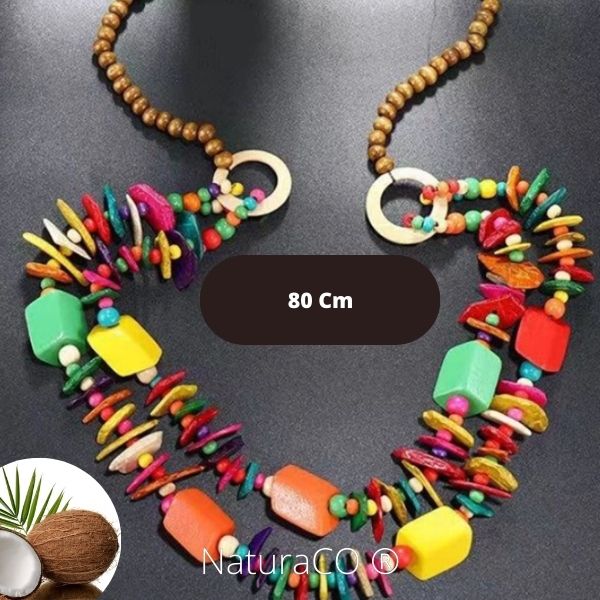 Collier original en Noix de Coco - Naturel et Ecologique - NaturaCO ®