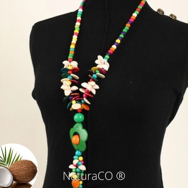 Collier original en Noix de Coco - Naturel et Ecologique - NaturaCO ®