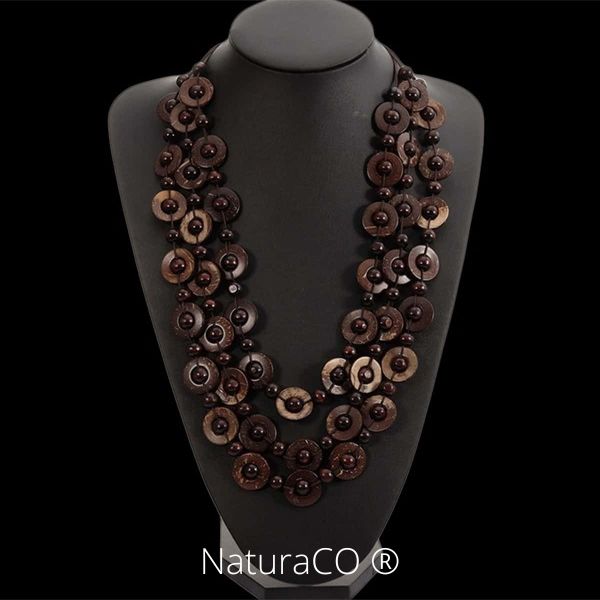 Collier original en Noix de Coco - Naturel et Ecologique - NaturaCO ®