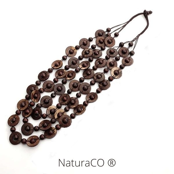 Collier original en Noix de Coco - Naturels et Ecologiques - NaturaCO ®