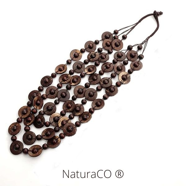 Collier original en Noix de Coco - Naturel et Ecologique - NaturaCO ®