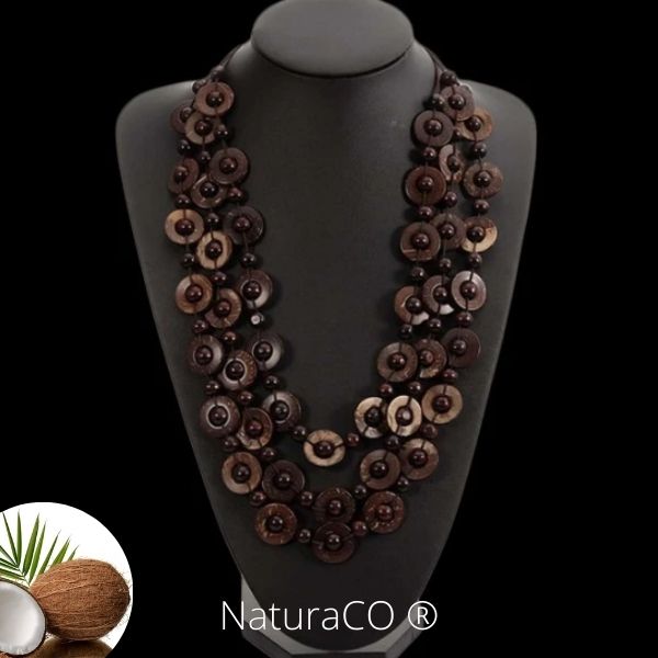 Collier original en Noix de Coco - Naturel et Ecologique - NaturaCO ®